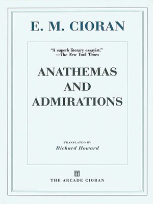 cover image of Anathemas and Admirations